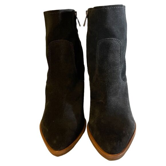 NWOT Treasure & Bond Charcoal Suede Pointed Toe Block Size8.5 - Picture 1 of 11